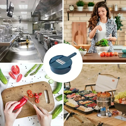 Multifunctional 9 in 1 Vegetable Chopper,, Kitchen Vegetable Slicer Cutter with Container, Carrot and Garlic Chopper with Peel